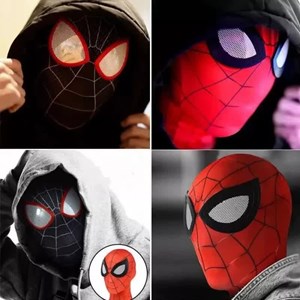 ماسک صورت مرد عنکبوتی کنترلی شارژی Spider-Man Mask Ring Remote Control_اکشن فیگور